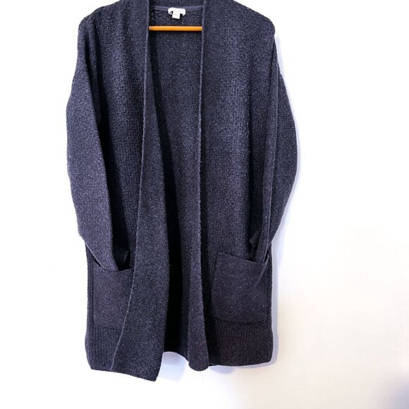 J. Jill Open Front Longer Cardigan Sweater Gray Extra Small - Picture 2 of 12